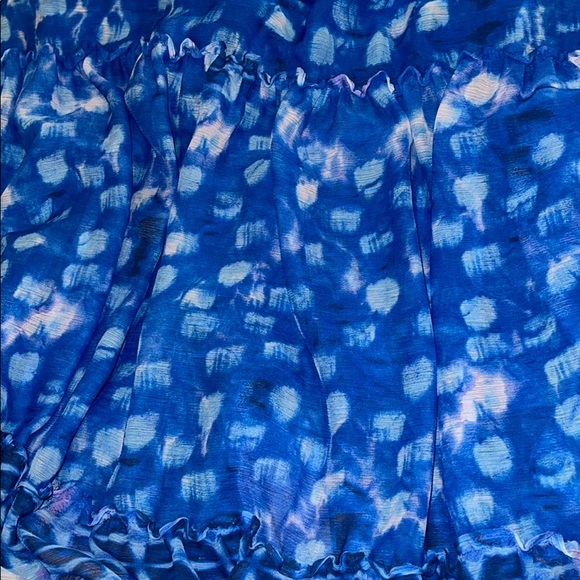 NWT DKNY Tie-Dye Chiffon Sleeveless Maxi Dress 12 - Picture 8 of 13